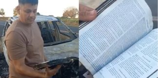 Biblija ostala netaknuta nakon što je požar uništio automobil na autocesti