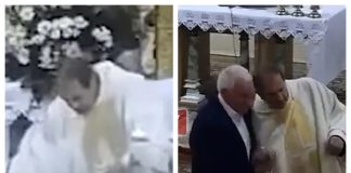 Svećenik teturao tijekom mise