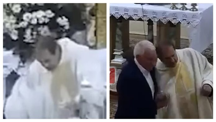 Svećenik teturao tijekom mise