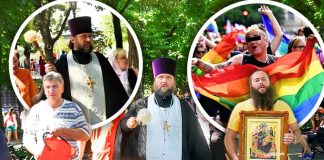 Pravoslavni svećenik blagoslovio centar grada svetom vodom