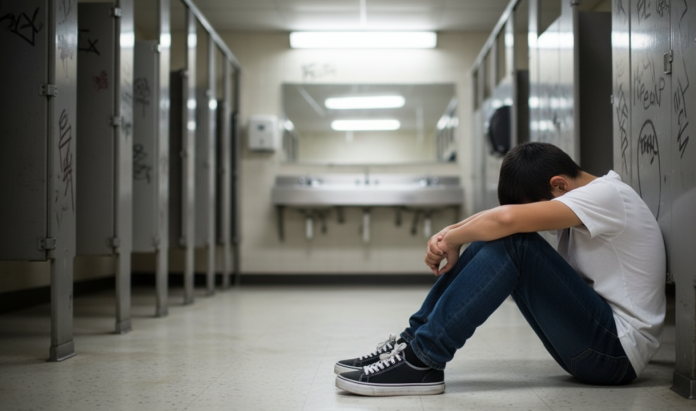 dječak wc zlostavljanje Dječak brutalno pretučen u WC-u, šokirana majka tvrdi: 'Udarali su mu glavom o umivaonik jer se više druži s curicama'