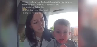 Majka je vozila svoje paralizirano dijete kada je ugledala užas na zadnjem sjedalu