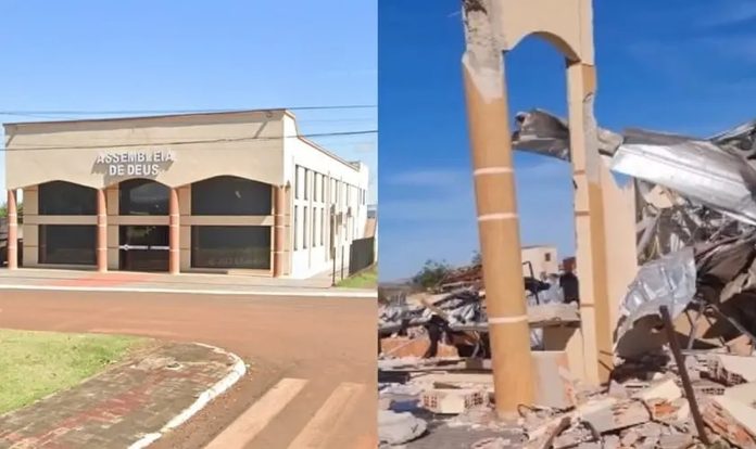 Pakao od 30 sekundi: Pogledajte kako je tornado razorio crkvu i ostavio iza sebe pustoš