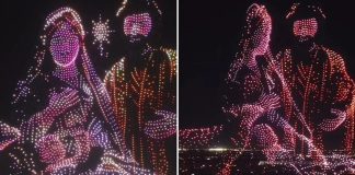 Spektakl s 5000 dronova projicirao Isusovo rođenje na nebu