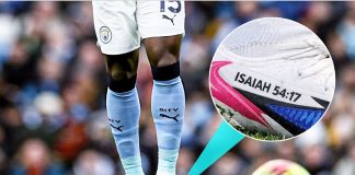 Igrač Manchester Cityja nosio kopačke s poznatim biblijskim stihom