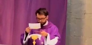 Tijekom mise bijela golubica sletjela na oltar