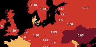 Na internetu se pojavila zabrinjavajuća karta Europe, mnoge zemlje su u crvenom