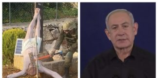 Netanyahu oštro reagirao na sliku izraelskog vojnika koji uništava raspetog Krista