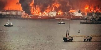 Ruska luka u Finskom zaljevu Ust-Luga u plamenu nakon ukrajinskog napada dronovima