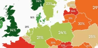 Na internetu se pojavila alarmantna karta Europe s Balkanom u crvenom