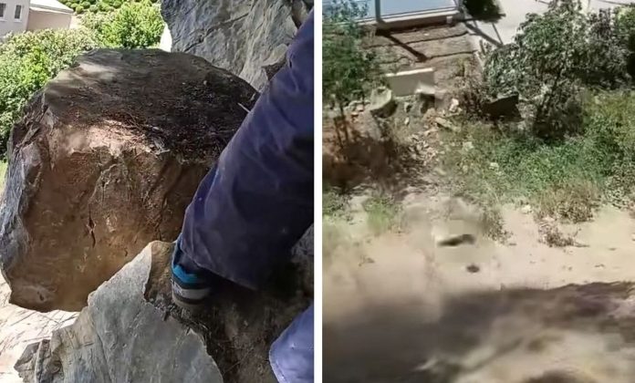 Ova stijena je prijetila pasti na školsko igralište u Splitu