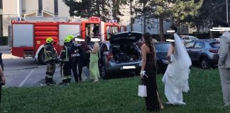 Dijete ostalo zaključano u autu na svadbu, zagrebački vatrogasci intervenirali