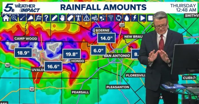 Meteorolog prekinuo vremensku prognozu uživo kako bi se pomolio za žrtve poplava u Teksasu