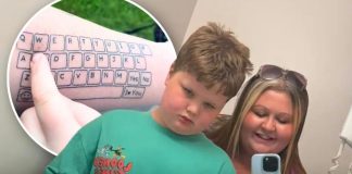 Majka tetovirala tipkovnicu na ruku kako bi sin (11) s autizmom uvijek mogao razgovarati s njom